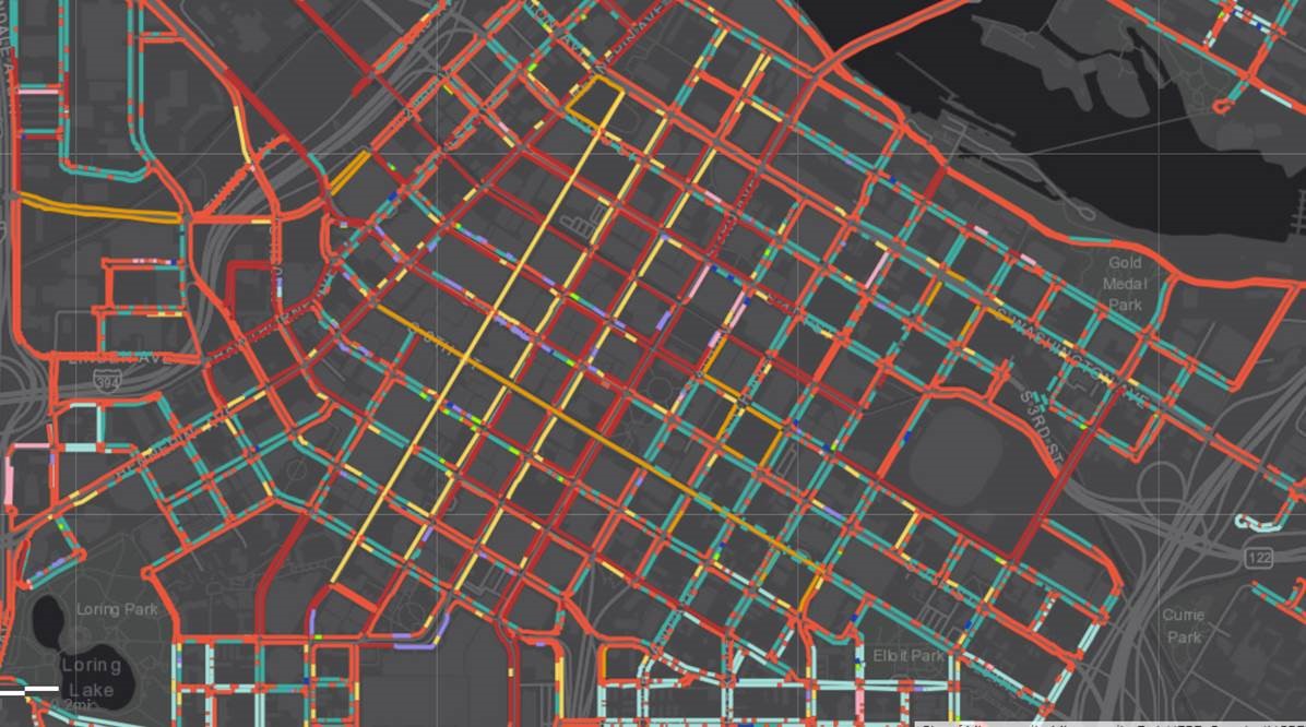 Curbside scooter usage