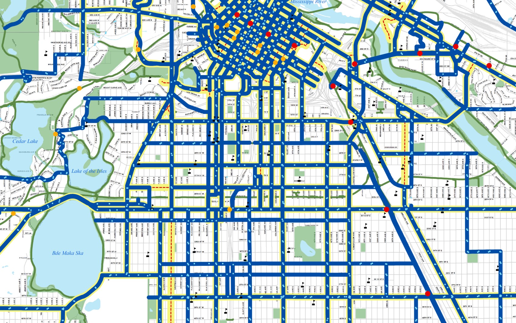 Image of pedestrian network