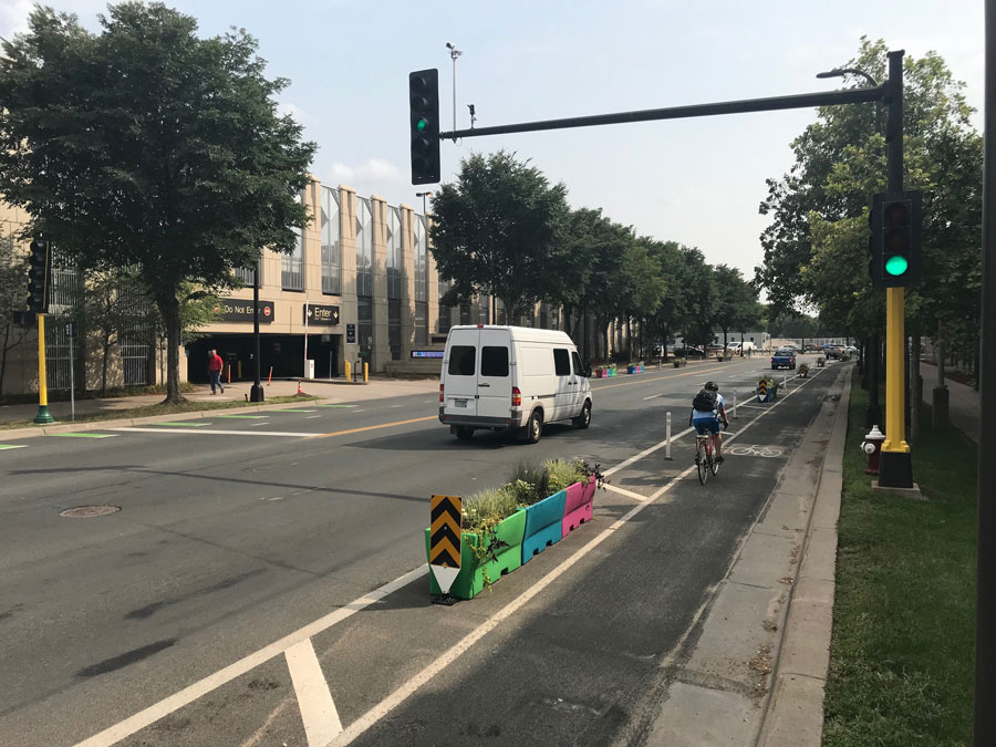 Protected bikeway