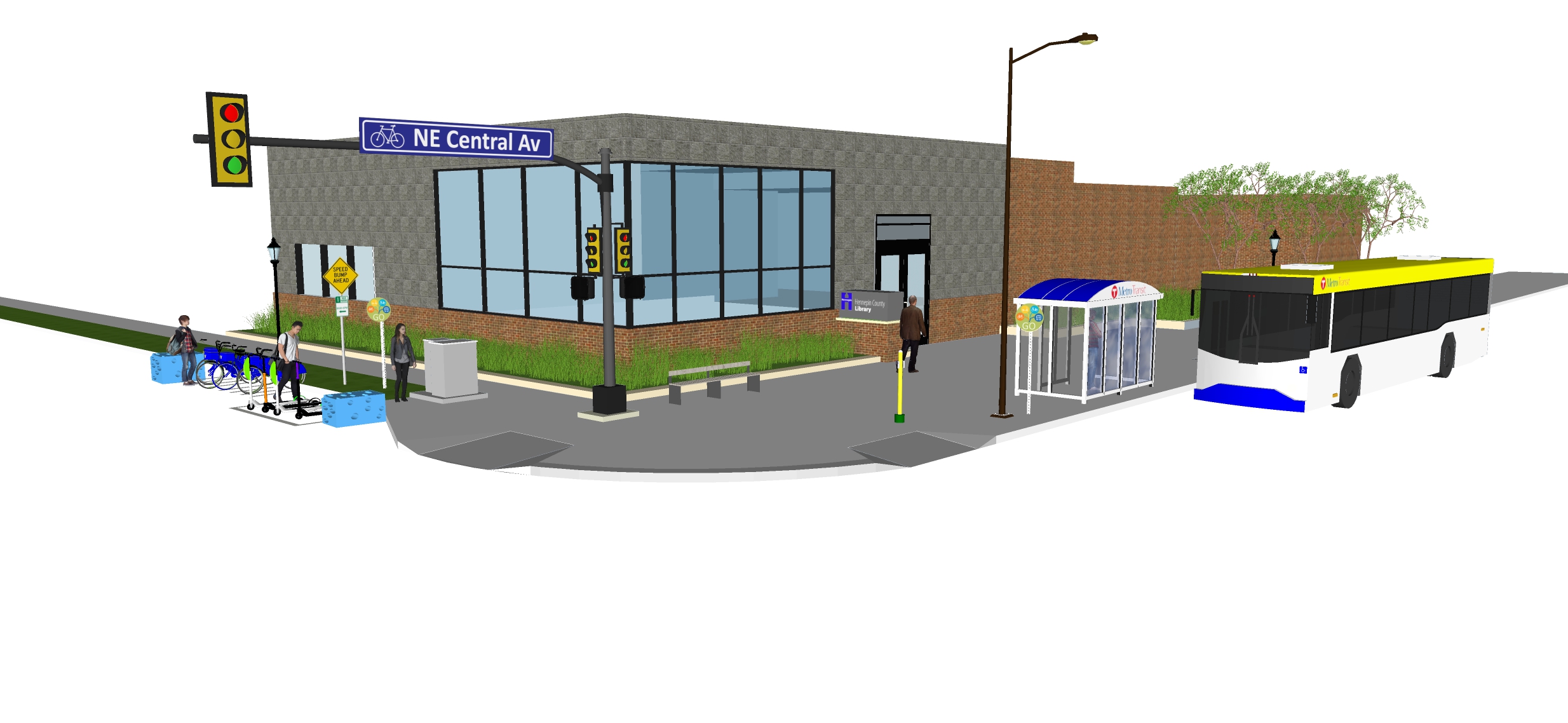 Mobility hub visualization