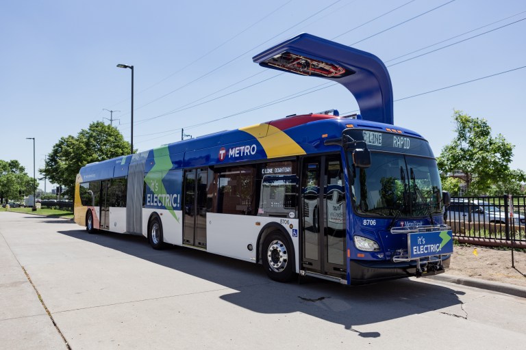 Transit electric charging station – C Line (Source: Metro Transit)