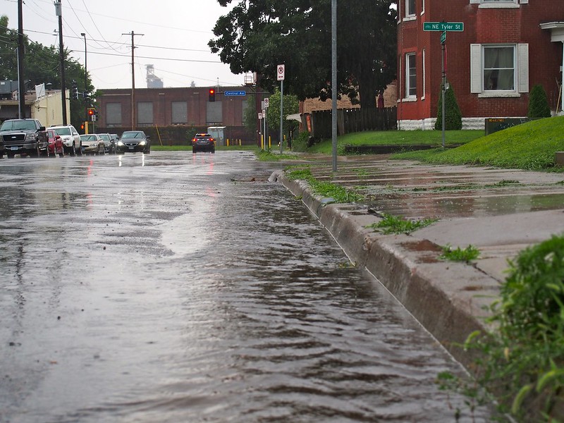 Incorporating stormwater infrastructure on street projects will help with localized flooding issues