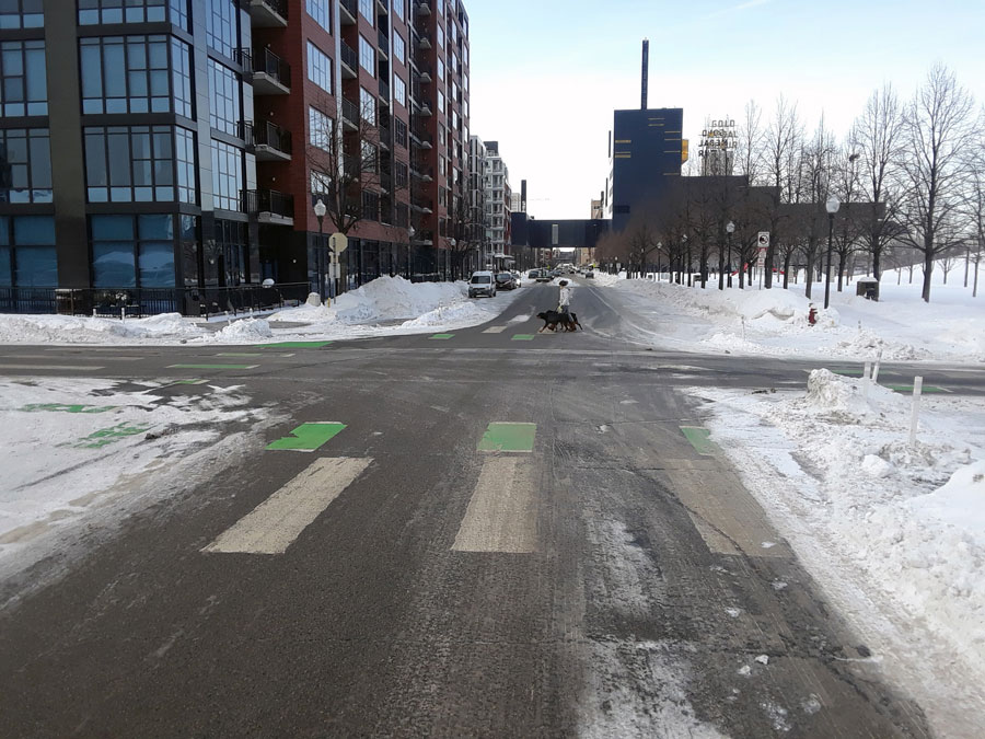 Protected intersections